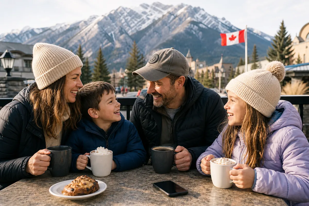Voyageurs partageant une connexion internet mobile hotspot sur leurs smartphones.
