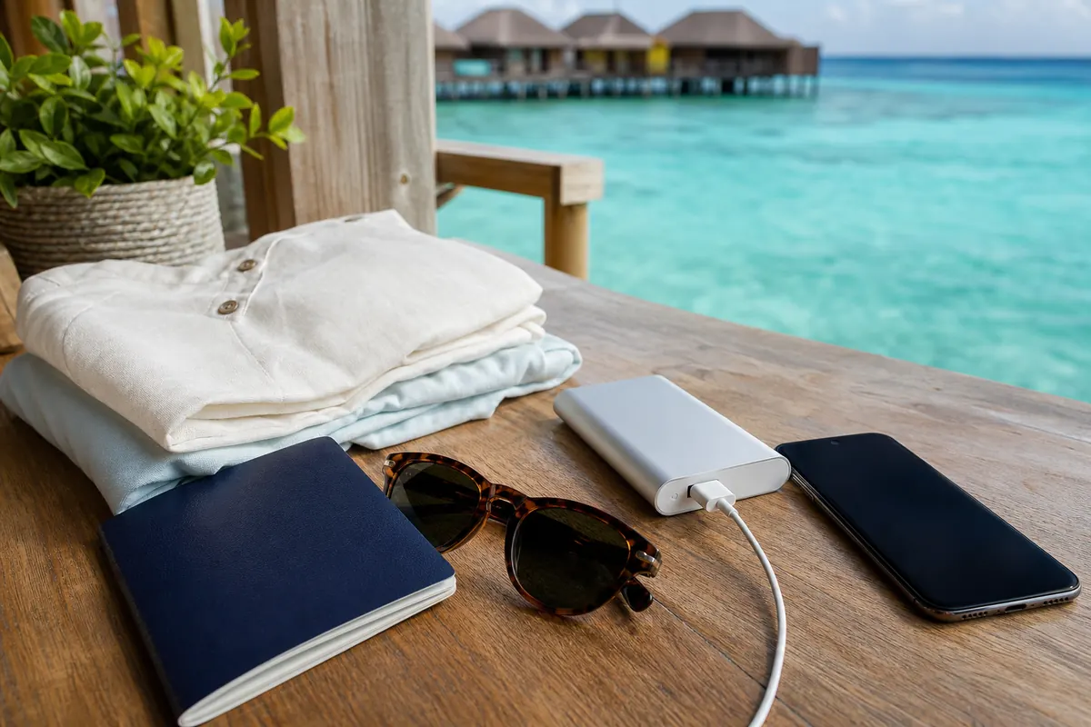 Digital nomad working on a laptop with smartphone tethering connection