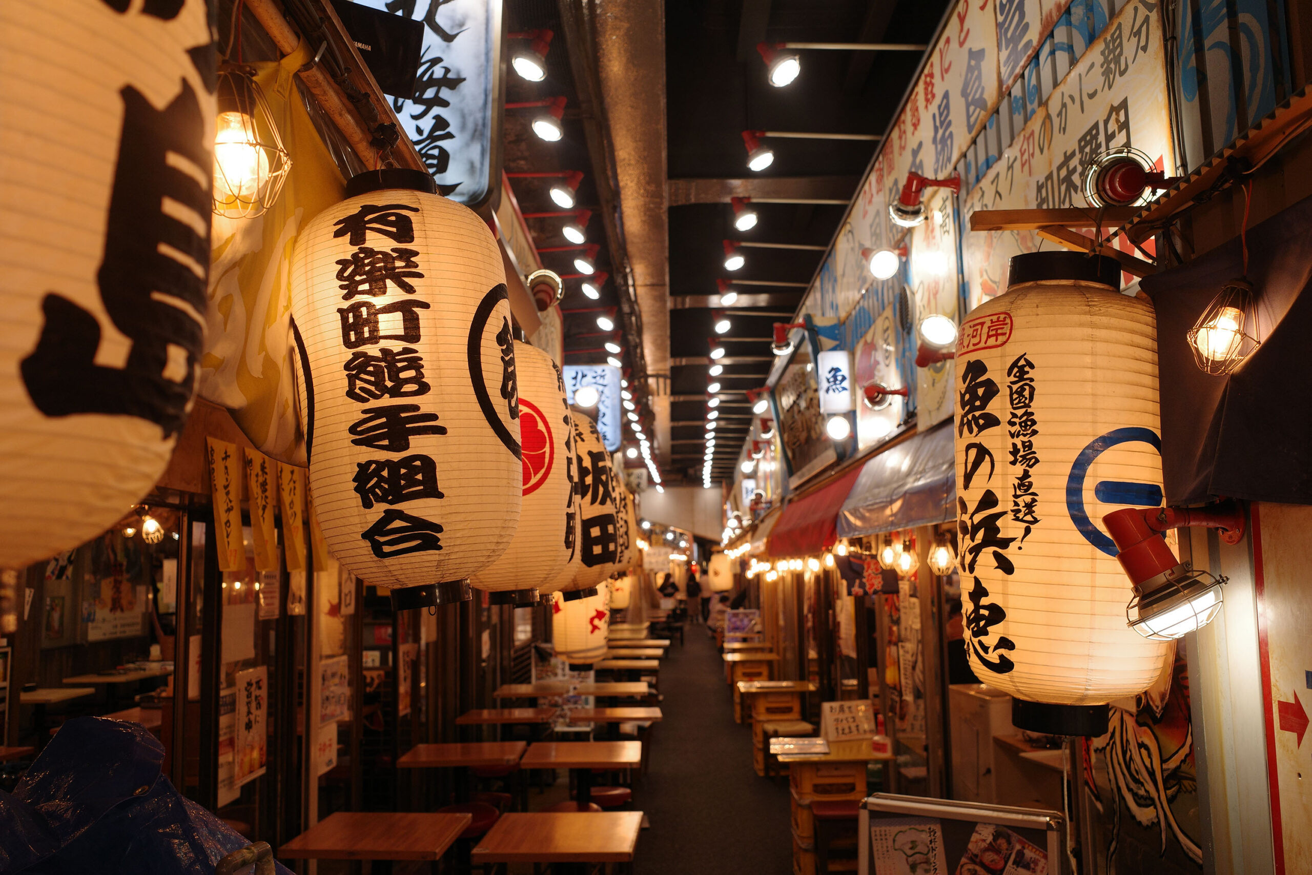 Yurakucho, Tokyo, Japan - June 10 2022: A food alley packed with izakaya restaurants and bars in Yurakucho.
